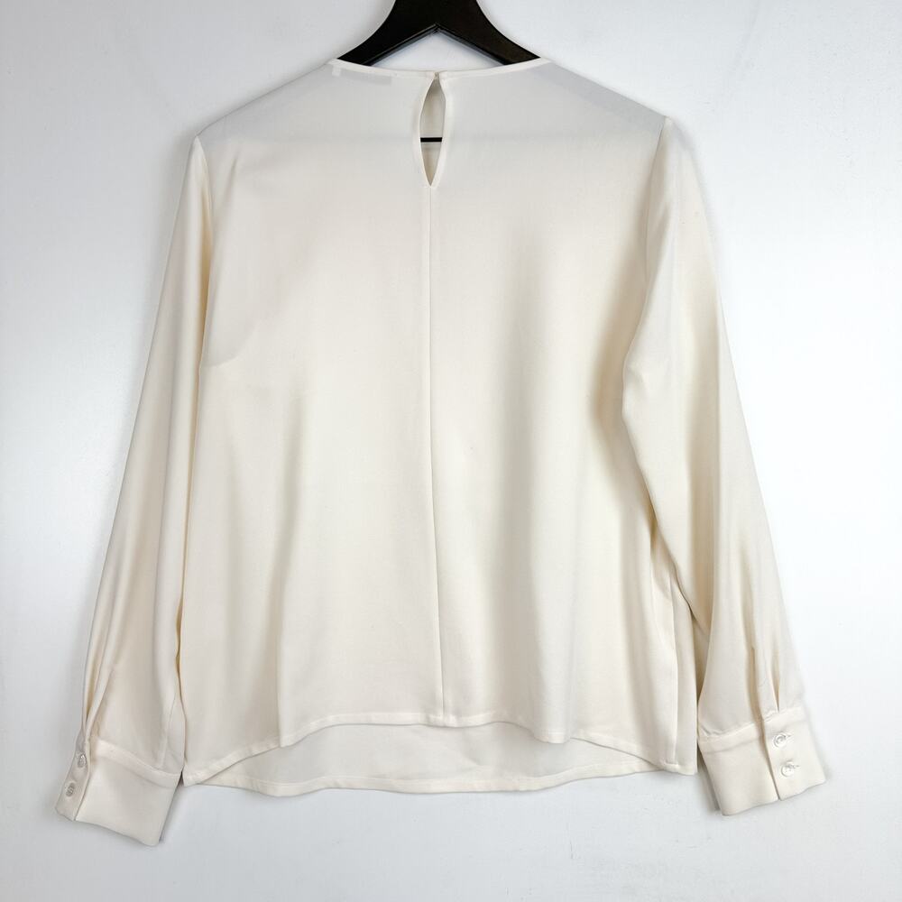 The Fold London Silk Stretch Layered Flowy Blouse… - image 8